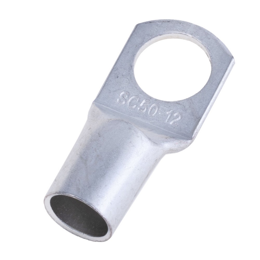 Кабельний наконечник кільцевий, луджена мідь на провід 50 mm², M12, SC-50-12 Кабельний наконечник кільцевий, луджена мідь на провід 50 mm², M12, SC-50-12