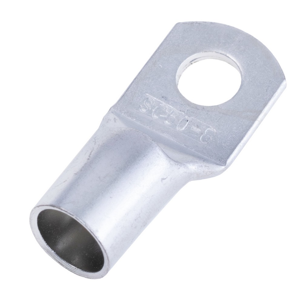 Кабельний наконечник кільцевий, луджена мідь на провід 50 mm², M8, SC-50-8 Кабельний наконечник кільцевий, луджена мідь на провід 50 mm², M8, SC-50-8
