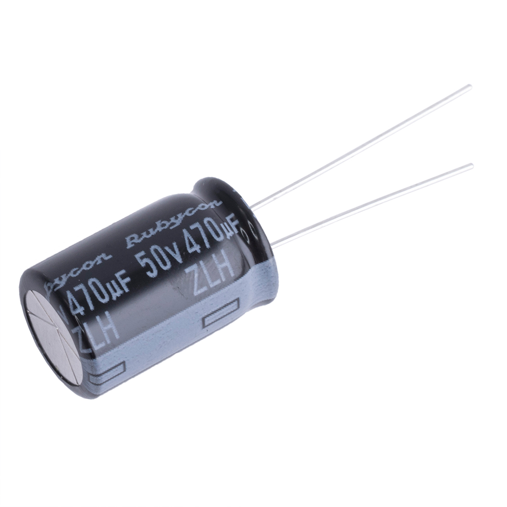 470uF 50V ZLH 12,5x20mm 105°C (50ZLH470MEFC12.5X20-RUBYCON) (електролітичний конденсатор) 470uF 50V ZLH 12,5x20mm 105°C (50ZLH470MEFC12.5X20-RUBYCON) (електролітичний конденсатор)