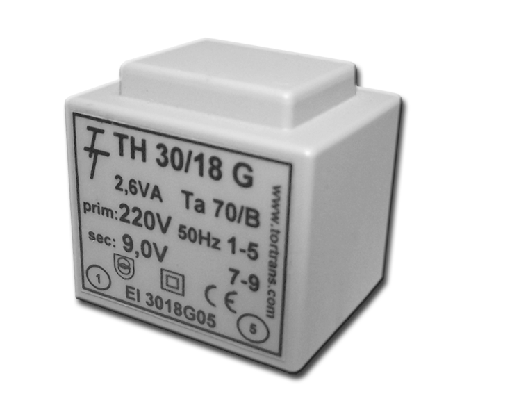 Трансформатор залитий 2,5VA, 12 V, TH30/18G 12V (код EI 3018G 07) Тортранс Трансформатор залитий 2,5VA, 12 V, TH30/18G 12V (код EI 3018G 07) Тортранс