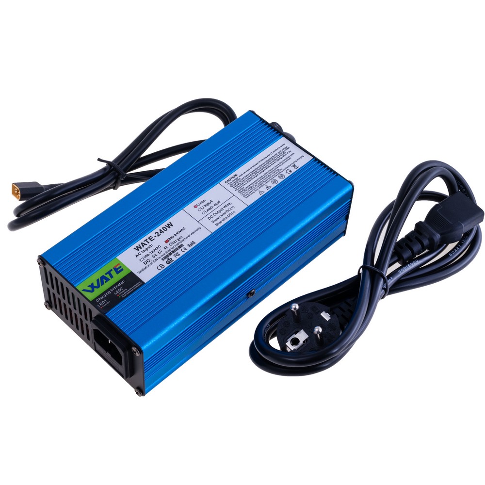 Зарядний пристрій 54.6V / 4A для Li-Ion акумуляторів 13S (WATE-5404S, Wate) Зарядний пристрій 54.6V / 4A для Li-Ion акумуляторів 13S (WATE-5404S, Wate)