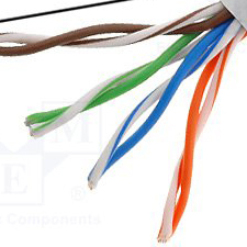 BQC-UTPD5.C Кабель U/UTP; 5e; 4x2x24AWG; одножильный; CCA; PVC; серый