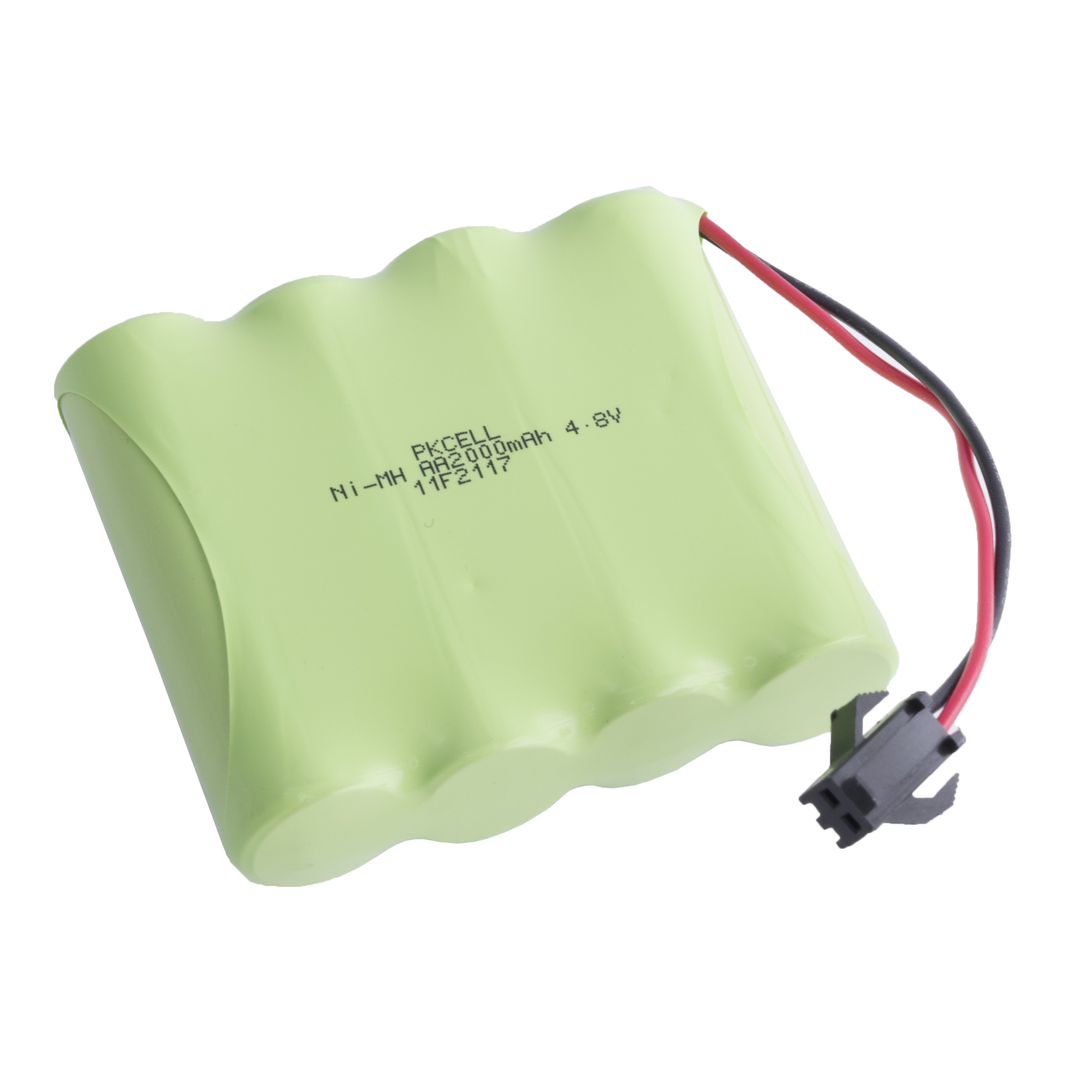 NiMH 2000mAh, 4,8V, 59x53x15,5mm збірка PKCELL, нікель-метал-гідридний акумулятор