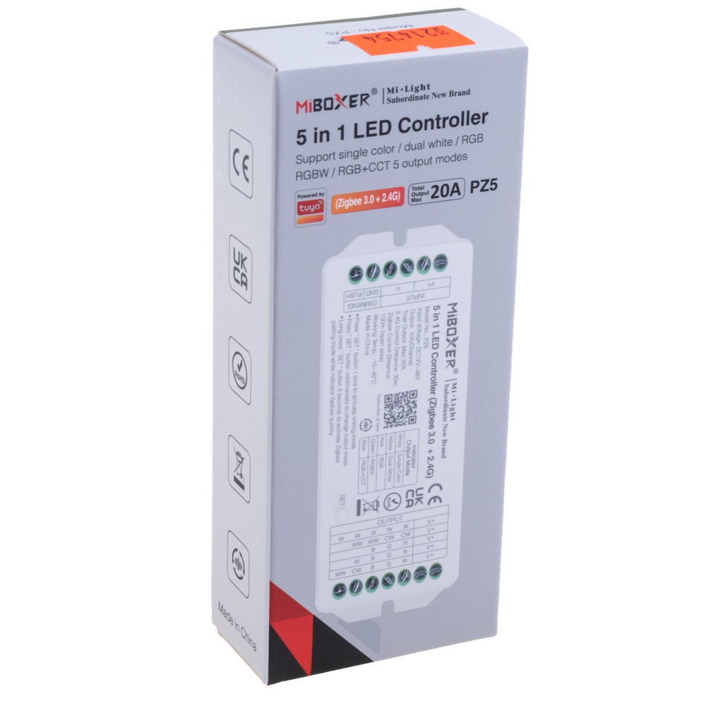 Контролер світлодіодних стрічок 5в1 Zigbee 3.0 + 2.4G, PZ5