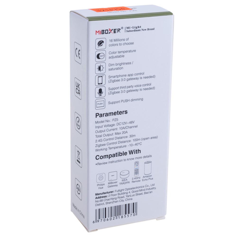 Контролер світлодіодних стрічок 5в1 Zigbee 3.0 + 2.4G, PZ5