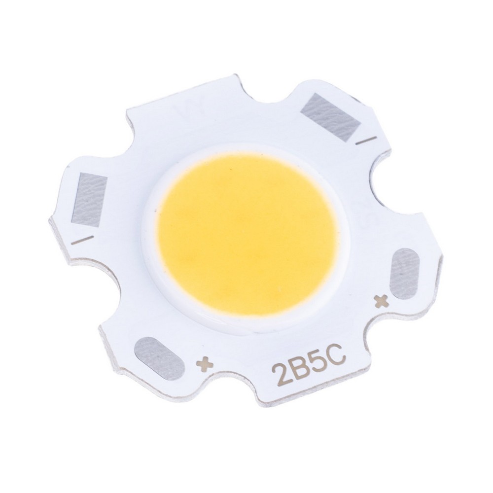 Світлодіод 5W, білий теплий 3000K 20x20 mm, COB