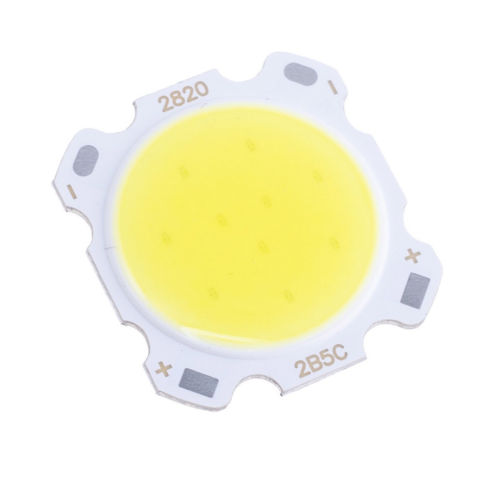 Світлодіод 5W, білий холодний 6500K 24x22 mm, COB
