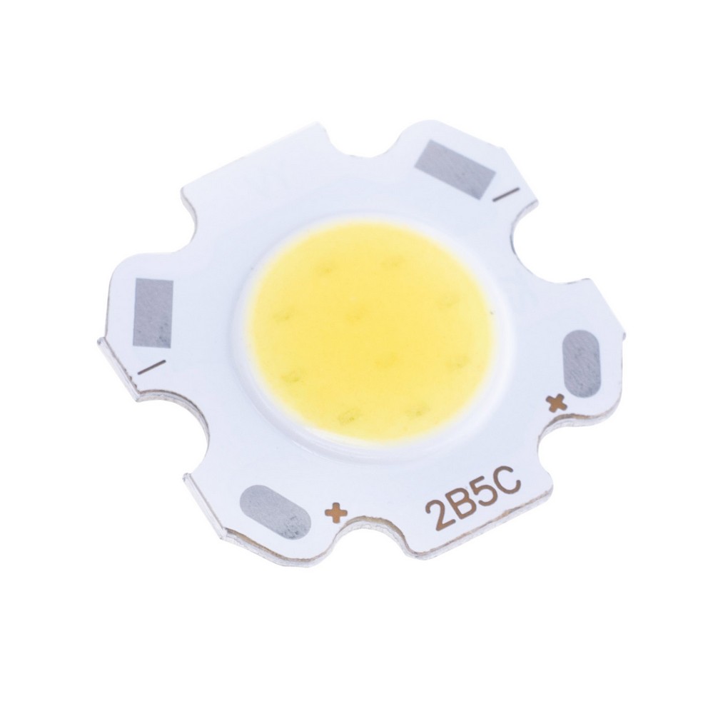 Світлодіод 5W, білий холодний 6500K 20x20 mm, COB Світлодіод 5W, білий холодний 6500K 20x20 mm, COB