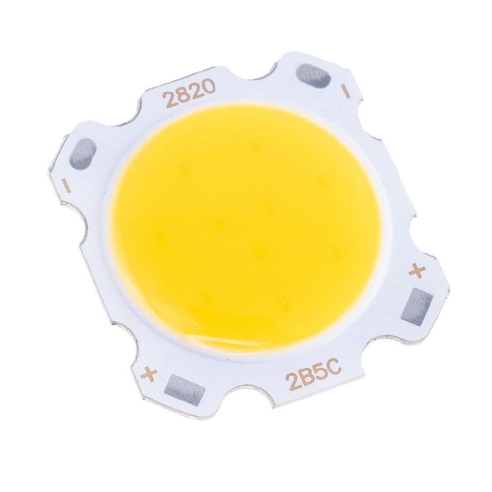 Світлодіод 5W, білий теплий 3000K 24x22 mm, COB Світлодіод 5W, білий теплий 3000K 24x22 mm, COB