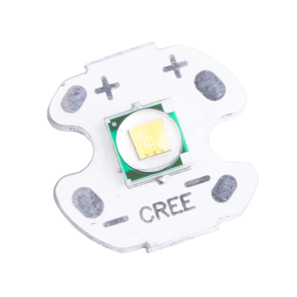 Світлодіод 5W, білий холодний (6500K) крапля 5х5mm, біла підкладка 16мм