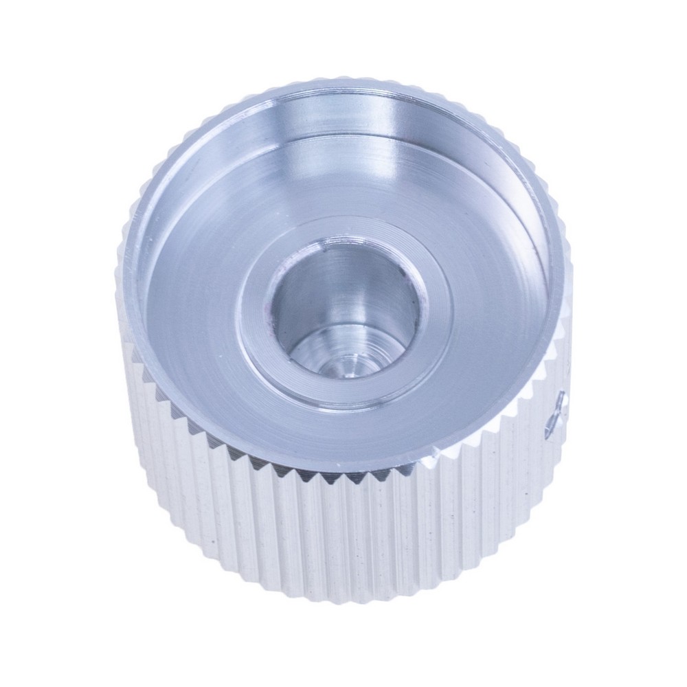 Ручка для потенціометра алюмінієва"срібна" на вісь 6.35мм , A-2014 Silver