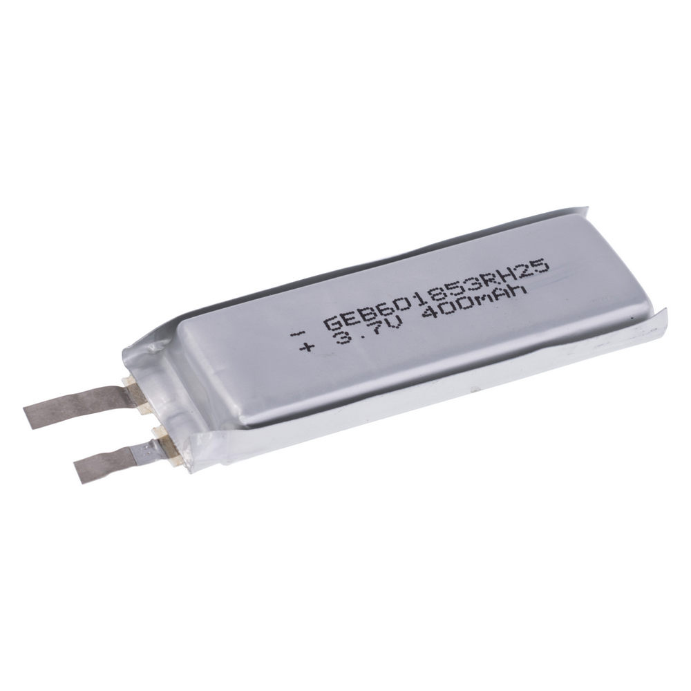 LiPo 400 mAh, 3,7V, 6x18x53мм GEB акумулятор літій-полімерний GEB601853RH25