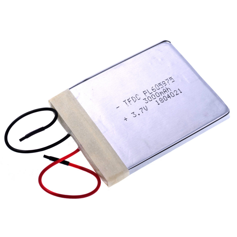 LiPo 3000 mAh, 3,7V, 6x59x75мм Wanmabattery акумулятор літій-полімерний PL605975