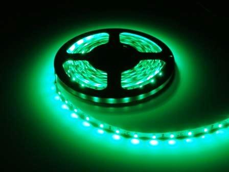 Світлодіодна стрічка 220В, 5050 GREEN 60LEDS / meter (5050-60-220V-B GREEN)