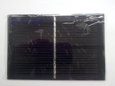 Солнечный модуль, 0,9 Вт    92х110х2,5 мм (монокристаллический)