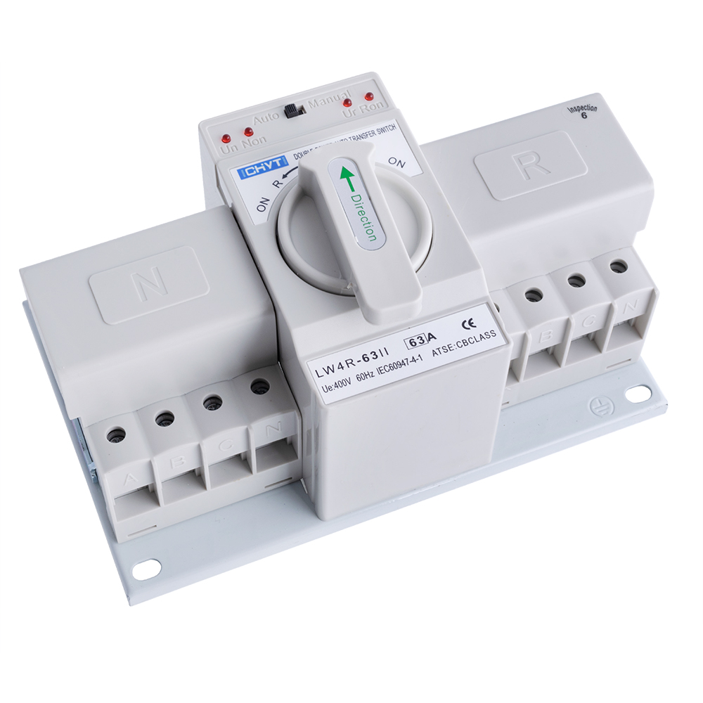 4P Автоматичний перемикач джерела живлення 63A АВР (LW4R-63II)
