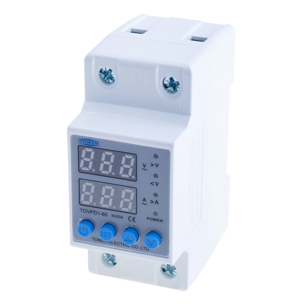 Реле напруги та струму 63A TOVPD1-60 TOMZN