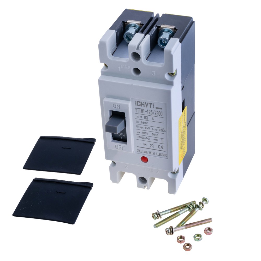 Автоматичний вимикач змінного струму 63A YTTMI-125-Rated Current (A)-63A