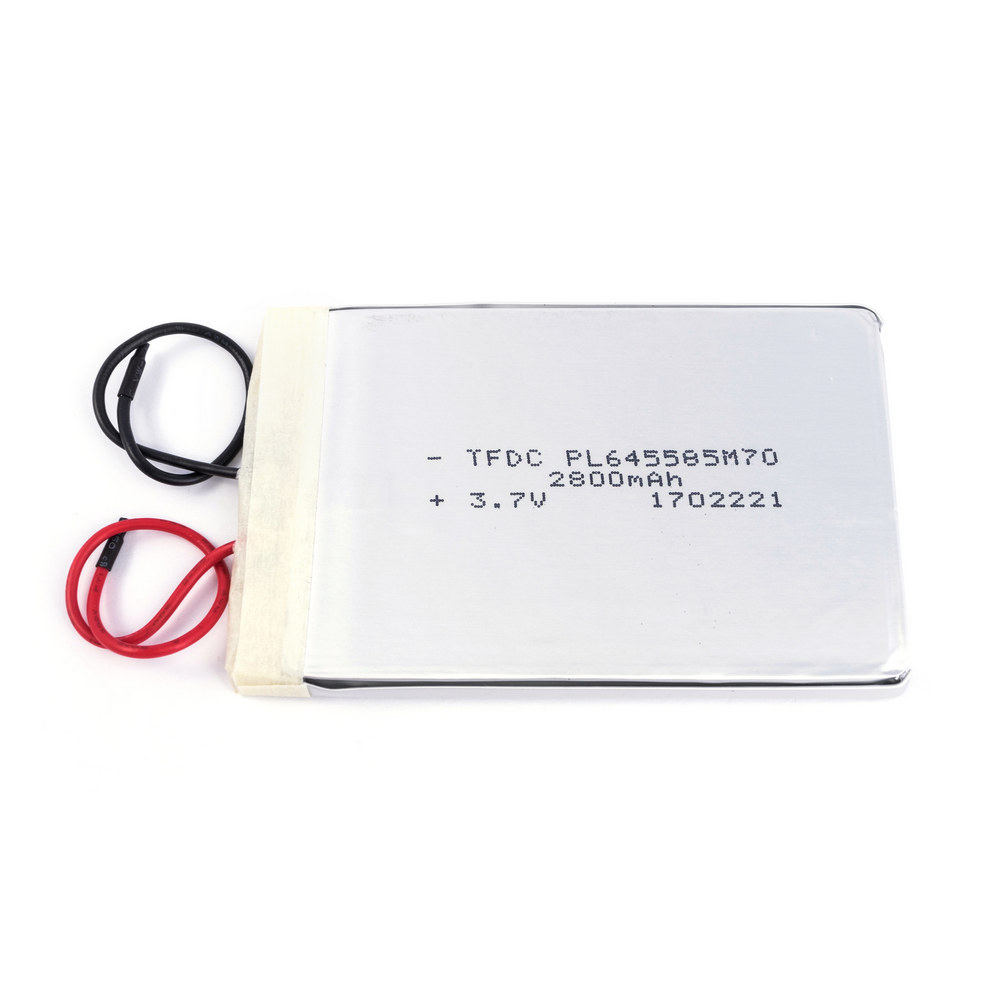 LiPo 2800 mAh, 3,7V, 6,4х55х85мм Wanmabattery акумулятор літій-полімерний PL645585M70 3.7V 2800mAh