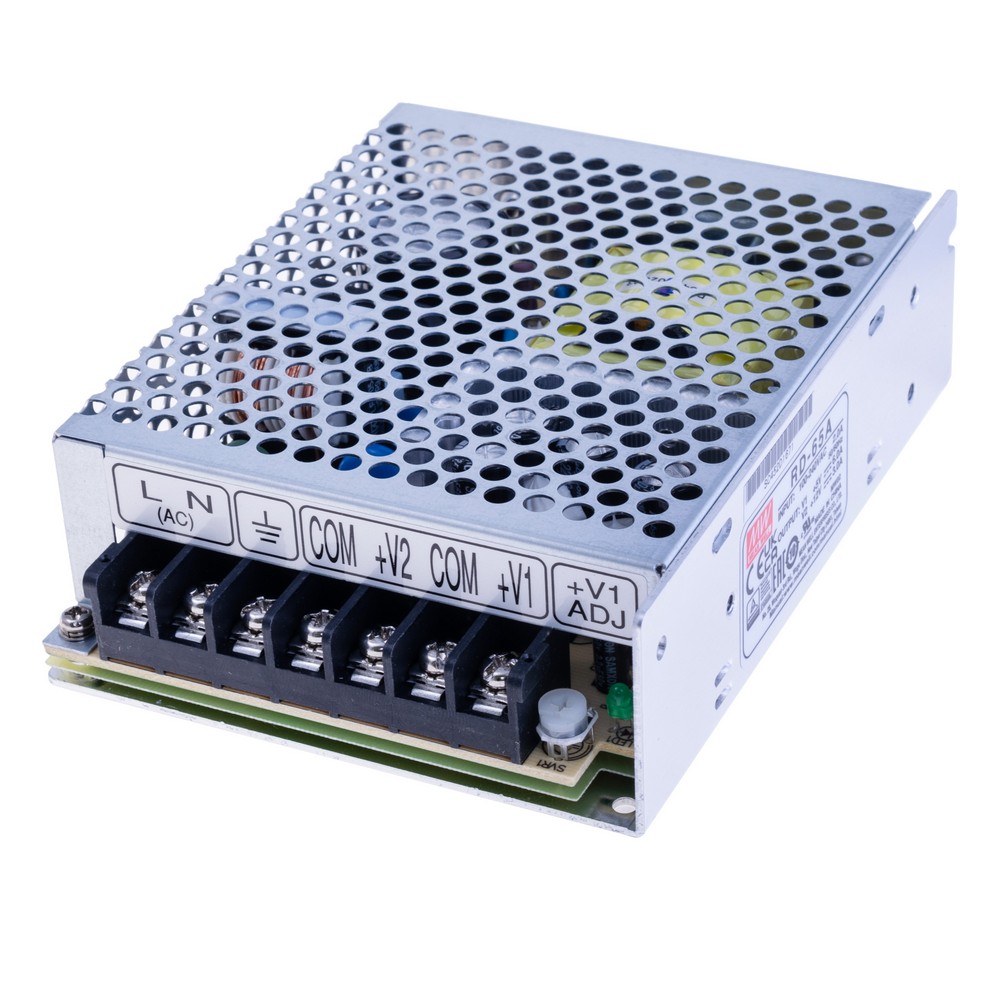 Блок живлення що вбудовується 65W 5V/12V RD-65A Блок живлення що вбудовується 65W 5V/12V RD-65A