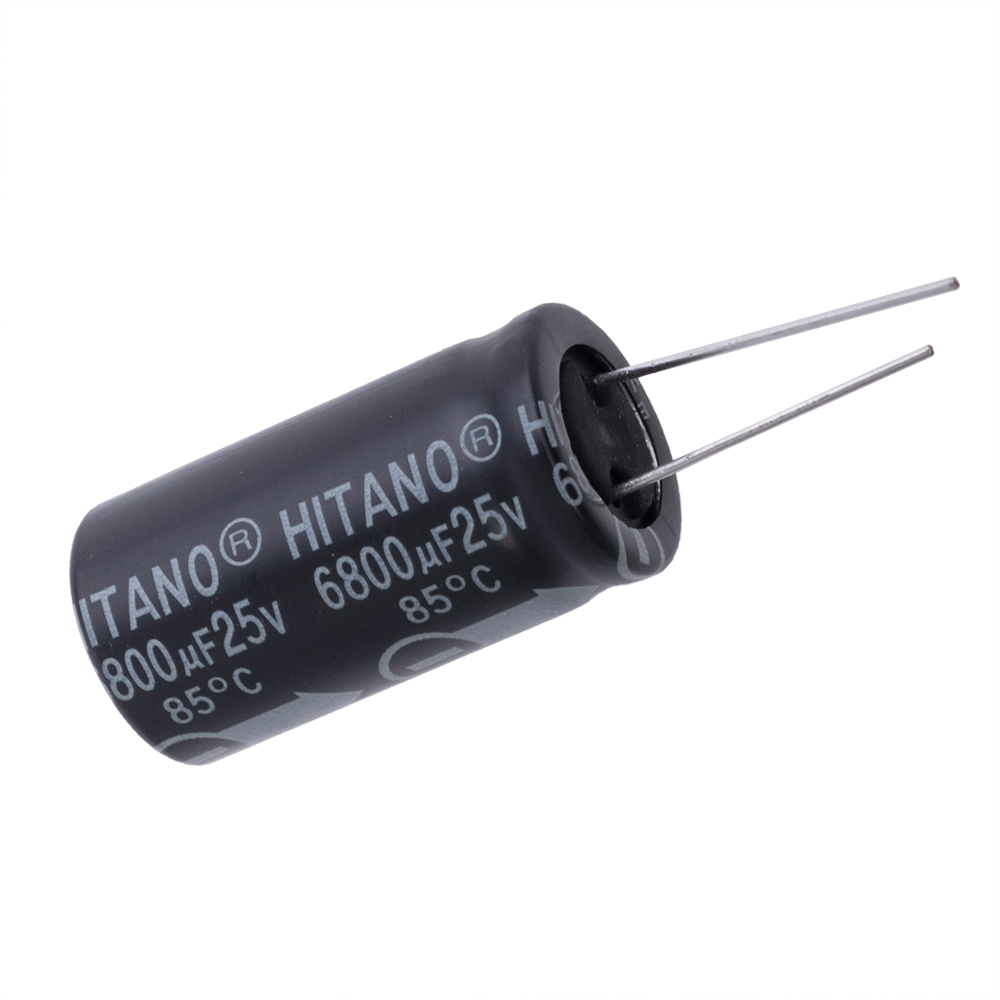 6800uF 25V ECR 18x36mm (ECR682M25B-Hitano) (електролітичний конденсатор)