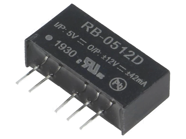 Блок живлення DC/DC 1W, RECOM RB-0512D