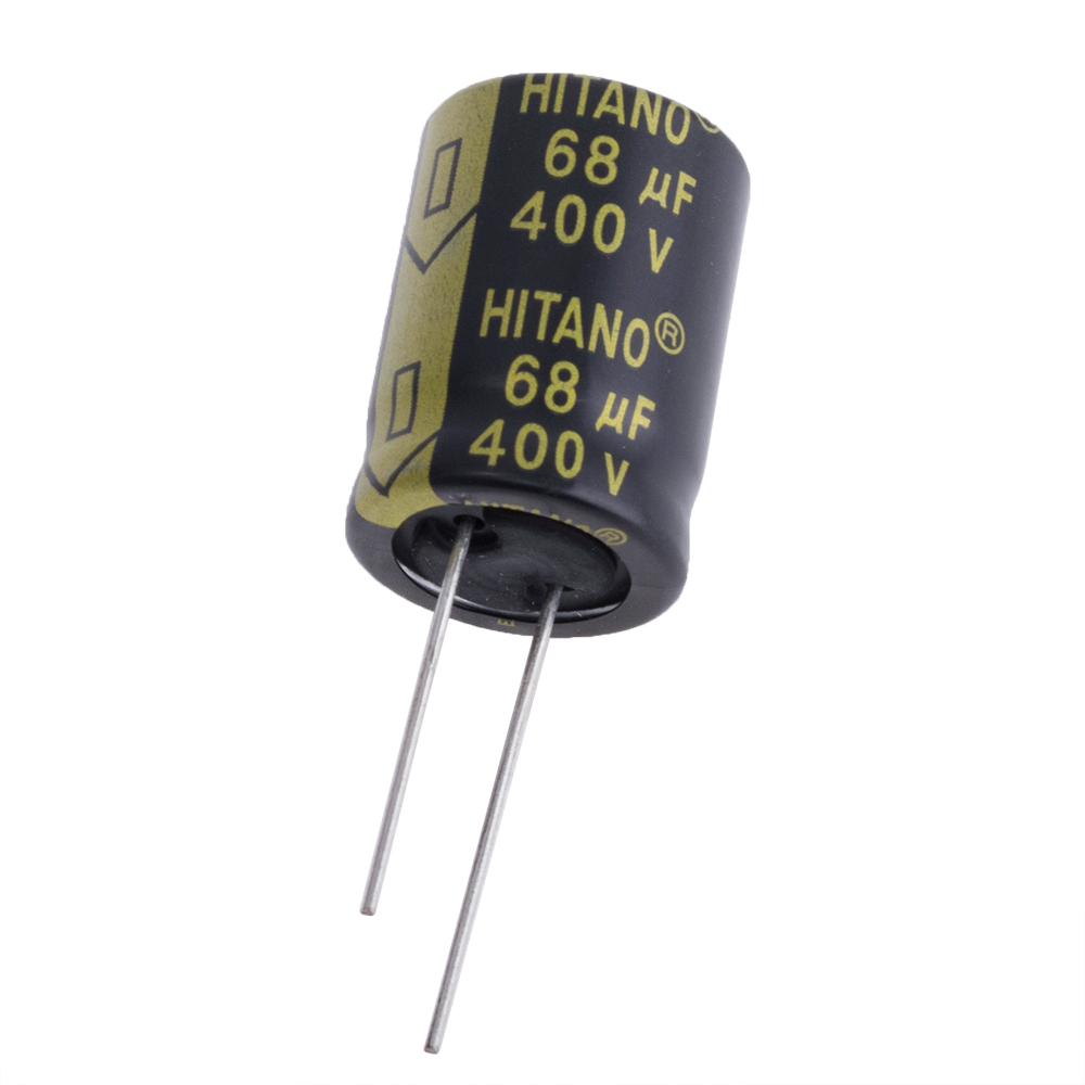 68uF 400V EXR 18x25mm (low imp.) (EXR680M2GBA-Hitano) (електролітичний конденсатор низькоімпедансний)