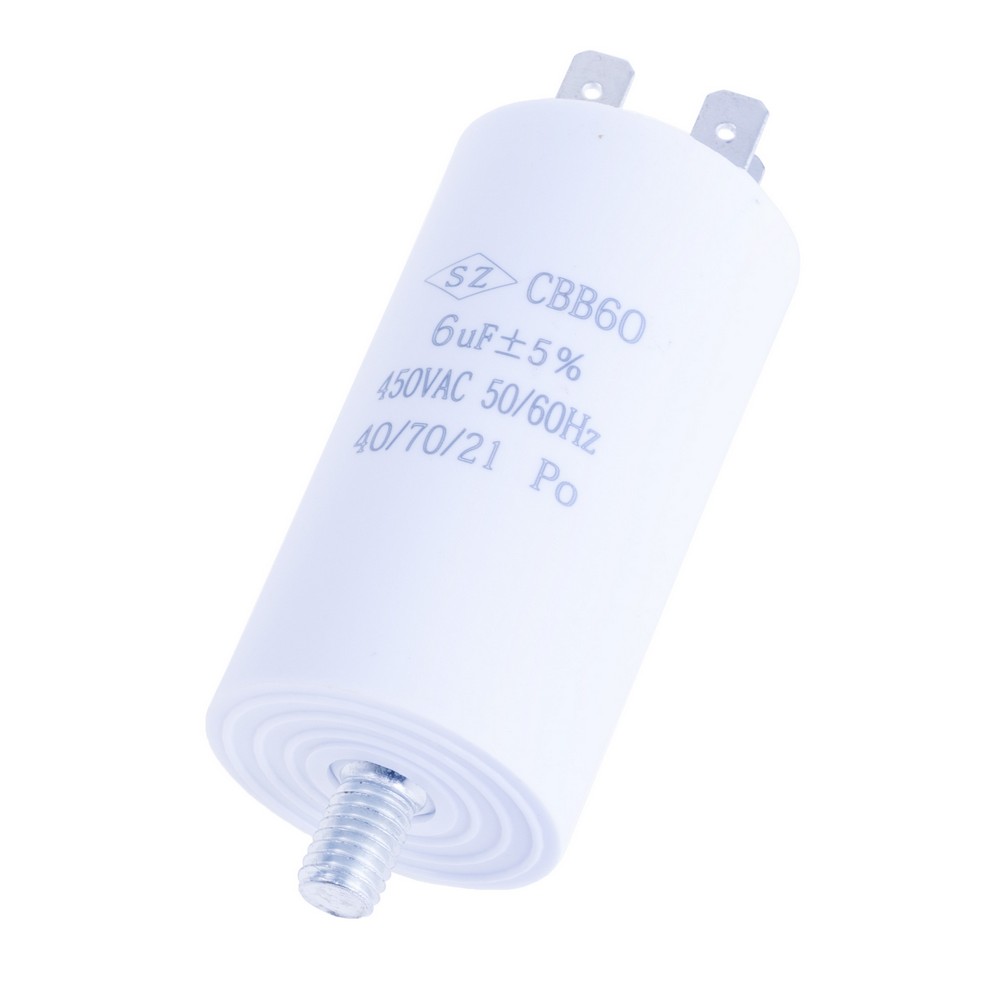 Конденсатор пусковий 6uF 450VAC ±5% 40*70mm SZ
