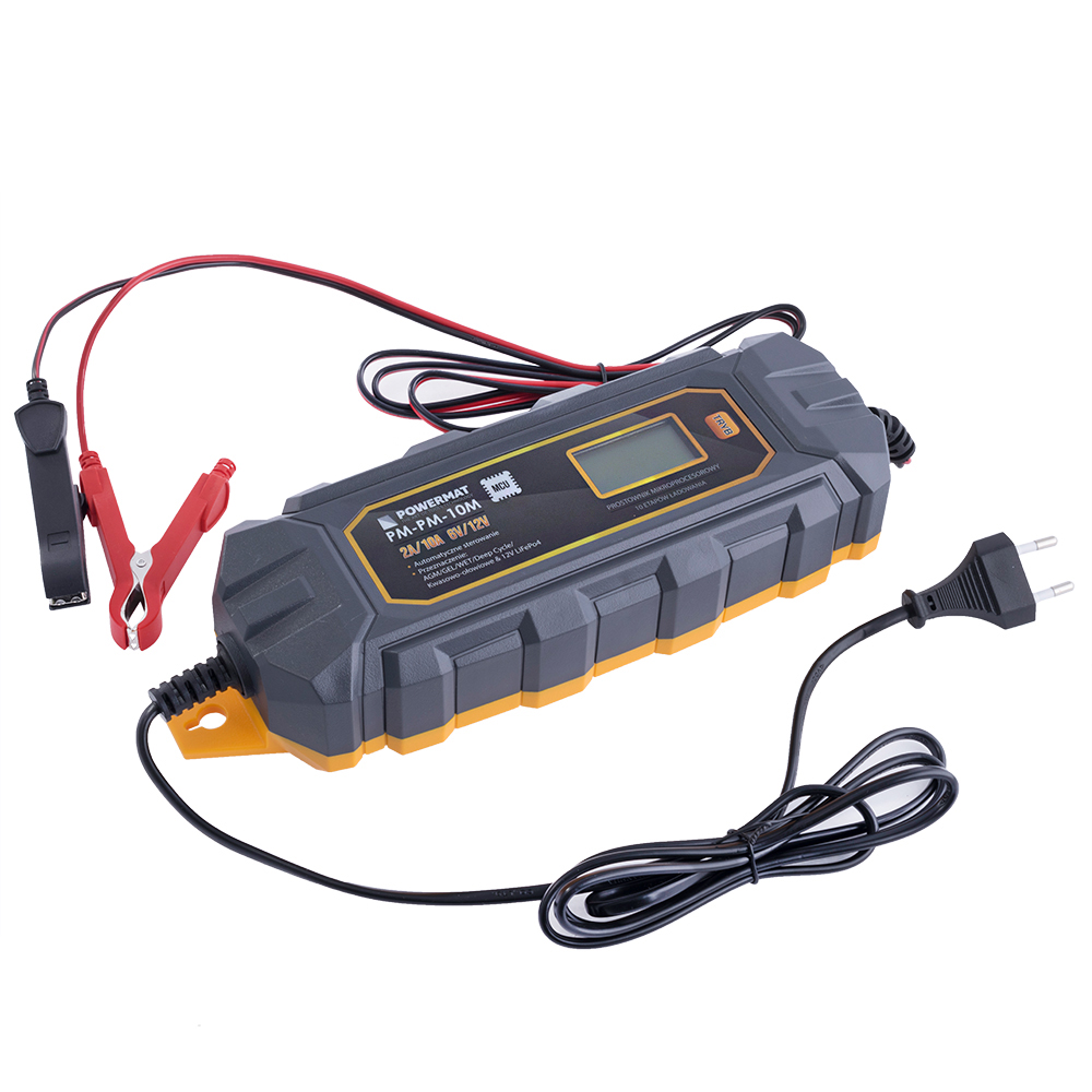 Зарядний пристрій для свинцево-кислотних акумуляторів 6V/12V 10A (PM-PM-10M) Зарядний пристрій для свинцево-кислотних акумуляторів 6V/12V 10A (PM-PM-10M)