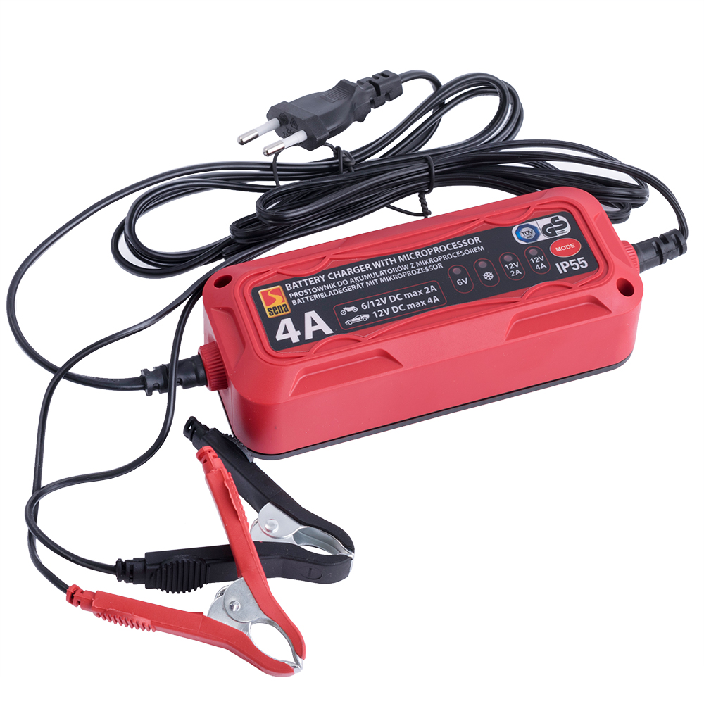 Зарядний пристрій для свинцево-кислотних акумуляторів 6V/12V 4A (Sena 004340) Зарядний пристрій для свинцево-кислотних акумуляторів 6V/12V 4A (Sena 004340)