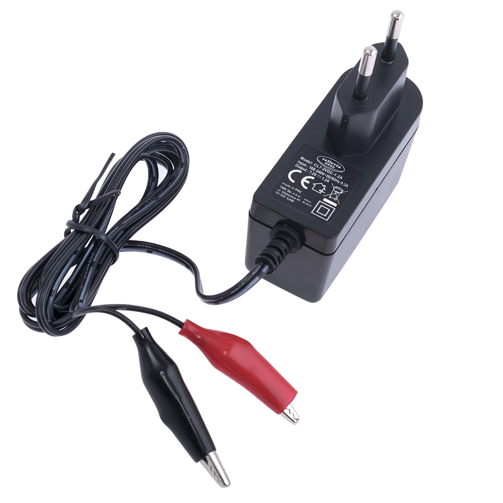 Зарядний пристрій для свинцевих акумуляторів 7,2V 1,2A (CL7.2VDC-1.2A) Зарядний пристрій для свинцевих акумуляторів 7,2V 1,2A (CL7.2VDC-1.2A)