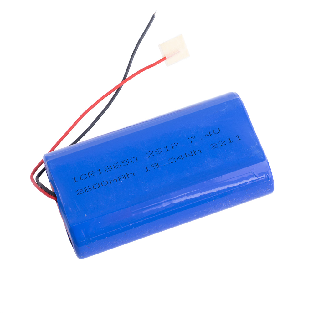 Li-Ion 2600mAh, 7,4V, 66x37x20mm LiPower літій-іонний акумулятор збірка 2S1P +  PCB