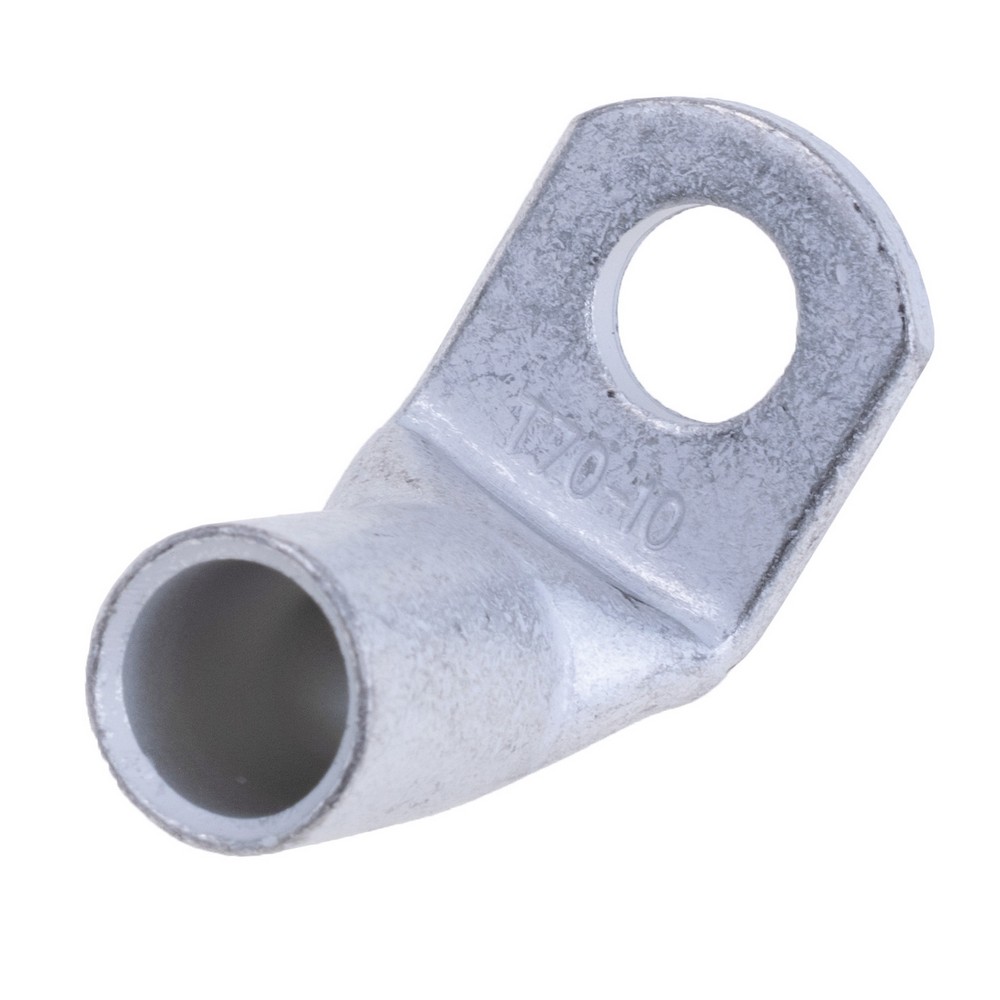 Кабельний наконечник кільцевий, кутовий, луджена мідь на провід 70 mm², M10, LT70-10 Кабельний наконечник кільцевий, кутовий, луджена мідь на провід 70 mm², M10, LT70-10