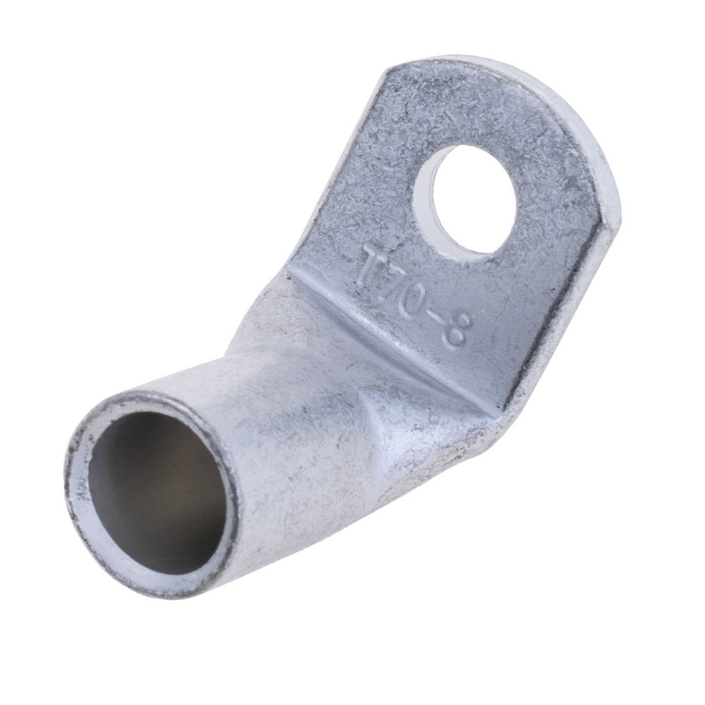 Кабельний наконечник кільцевий, кутовий, луджена мідь на провід 70 mm², M8, LT70-8 Кабельний наконечник кільцевий, кутовий, луджена мідь на провід 70 mm², M8, LT70-8