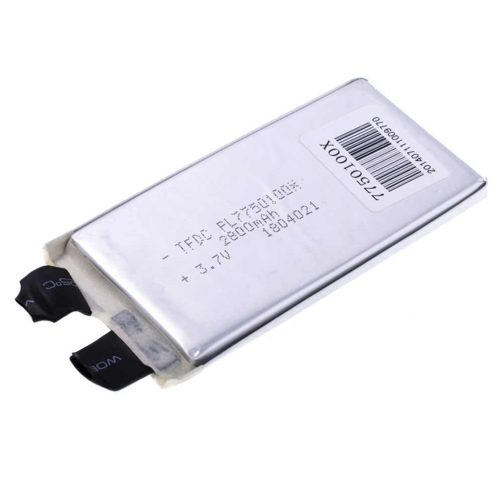 LiPo 2800 mAh, 3,7V, 7,7x50x100мм Wanmabattery акумулятор літій-полімерний 7750100X