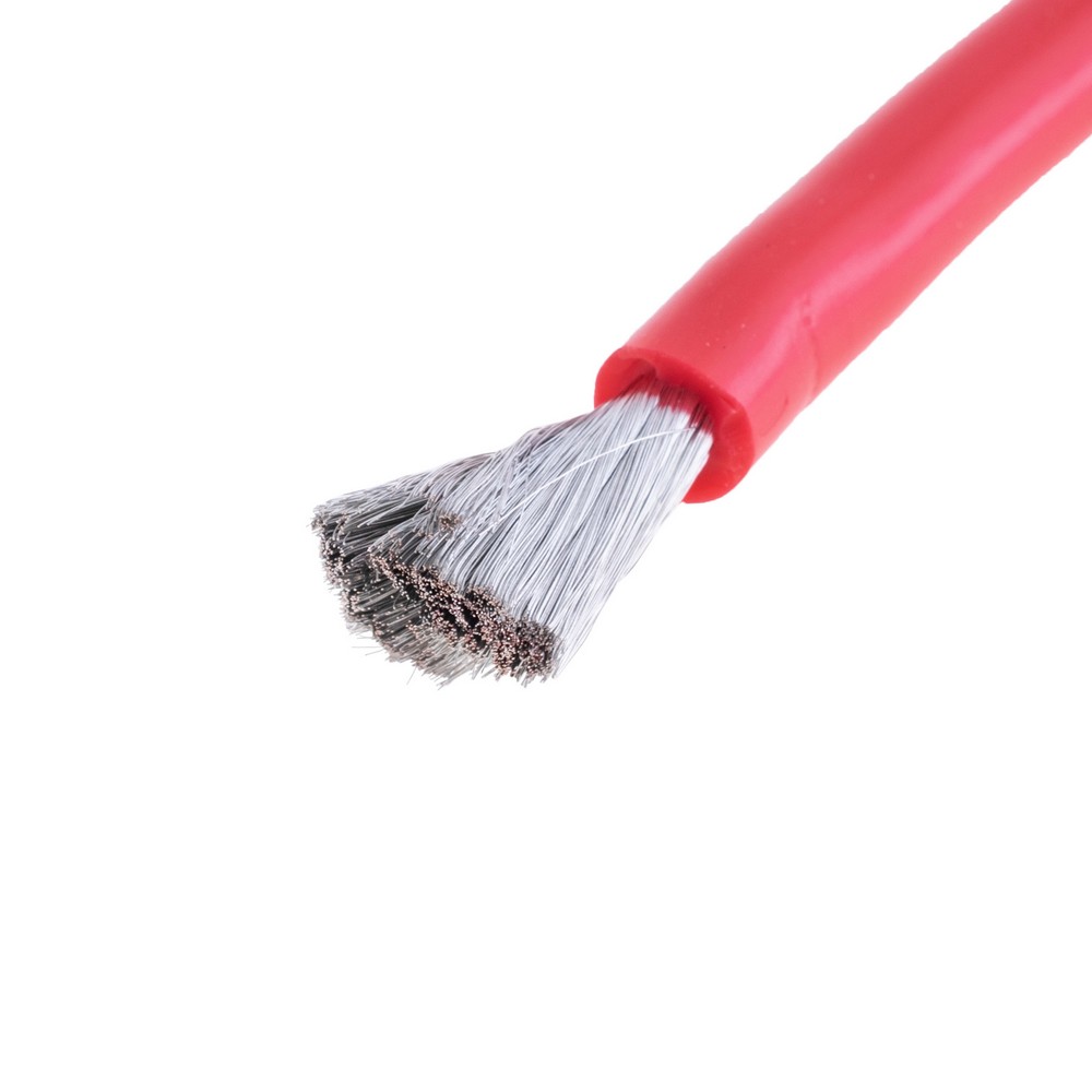 Силіконовий провід 7AWG (12mm²-2400/0.08TS) червоний