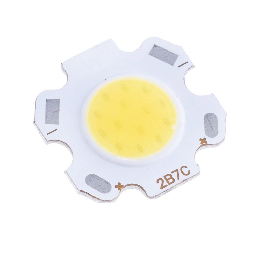 світлодіод 7W, білий холодний 6500K 20x20 mm, COB