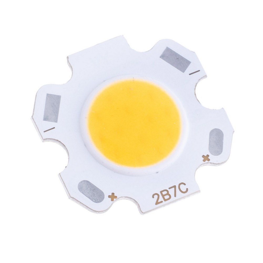 світлодіод 7W, білий теплий 3000K 20x20 mm, COB