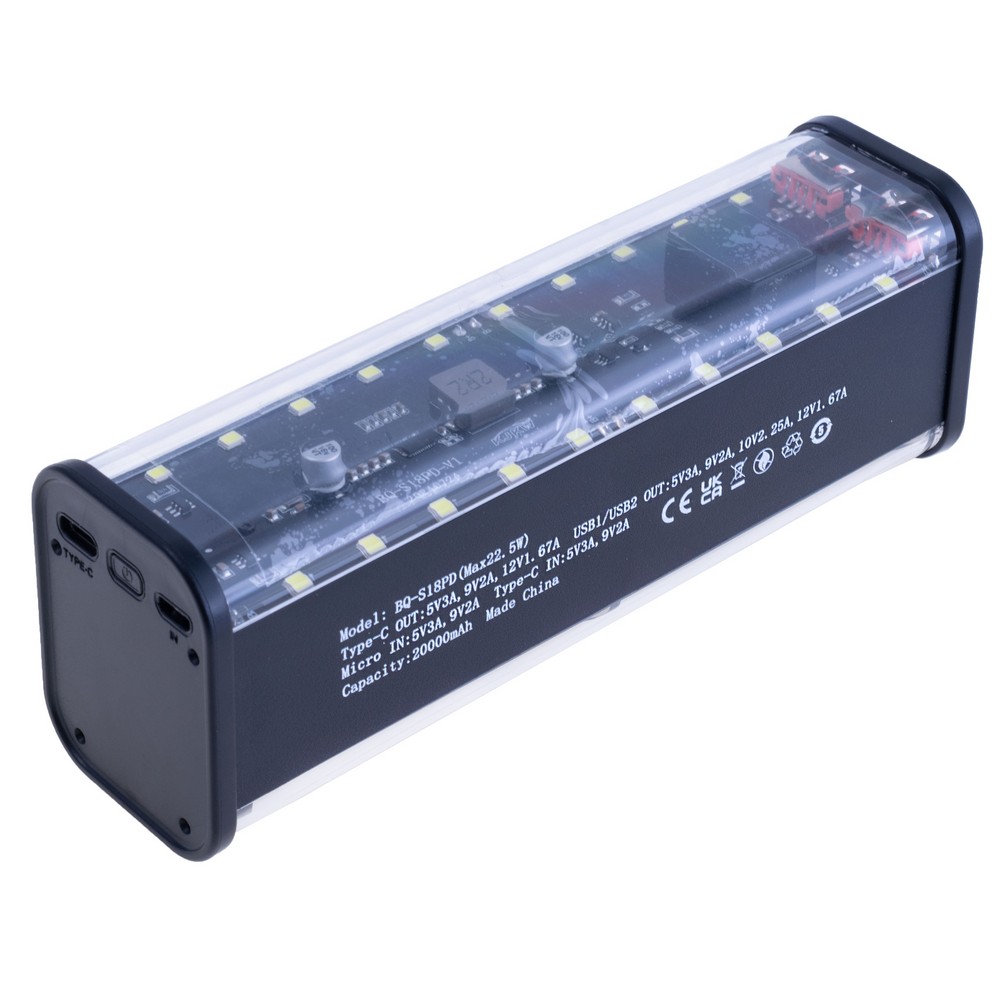 8*18650 Power Bank Case 22.5W BQ-S18PD 8*18650 Power Bank Case 22.5W BQ-S18PD