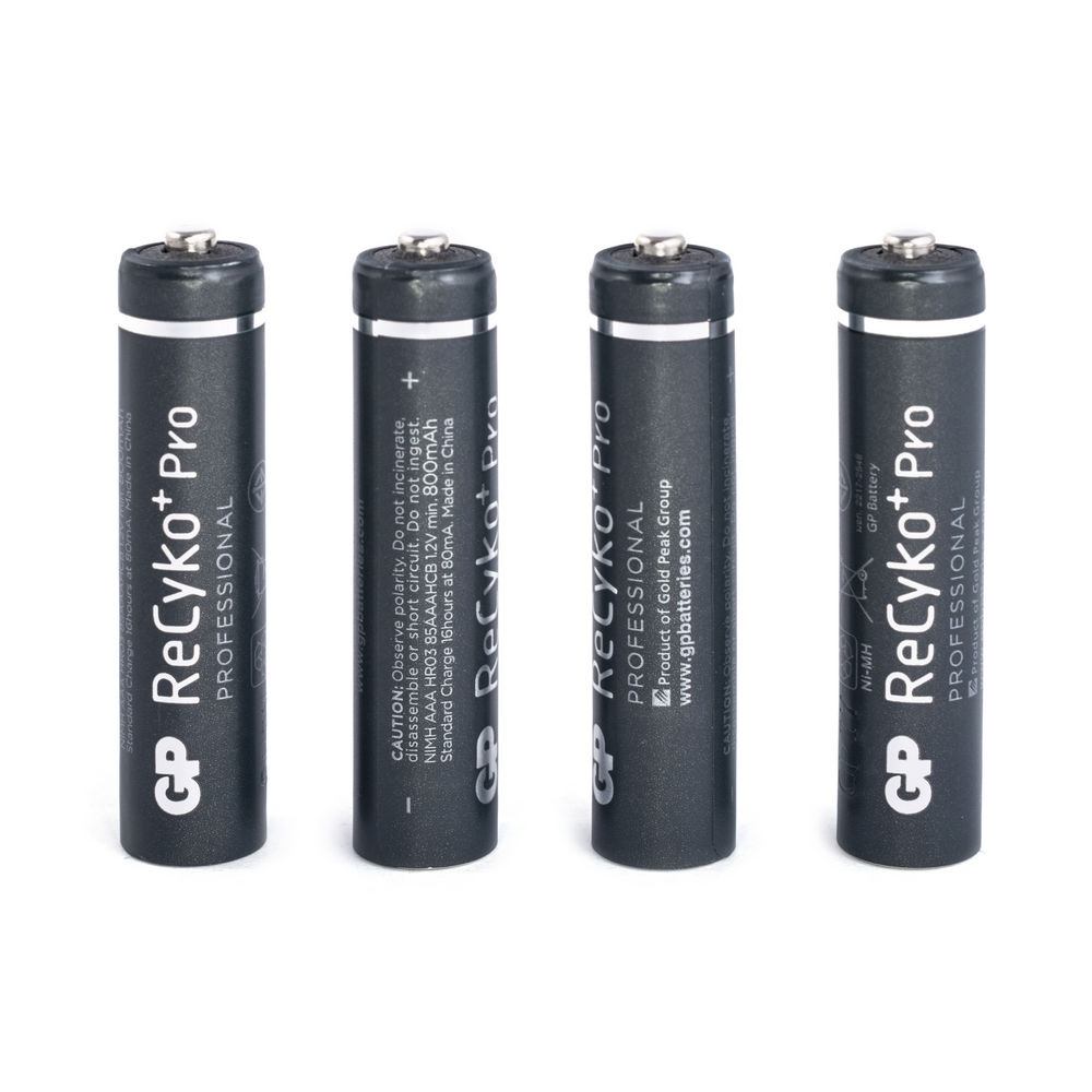 NiMH 800mAh, 1,2V, AAA GP Batteries, нікель-метал-гідридний акумулятор ReCyko+Pro GP85AAAHCBE-2GBE4