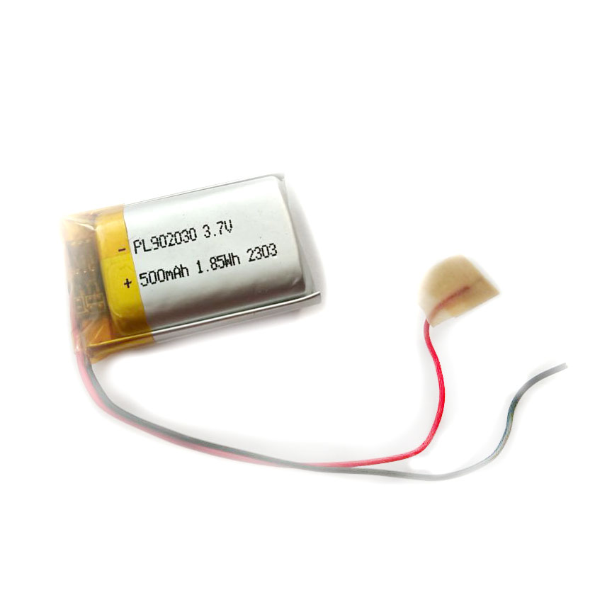 LiPo 500 mAh, 3,7V, 9x20x30мм із захистом LiPower акумулятор літій-полімерний PL902030 PL902030