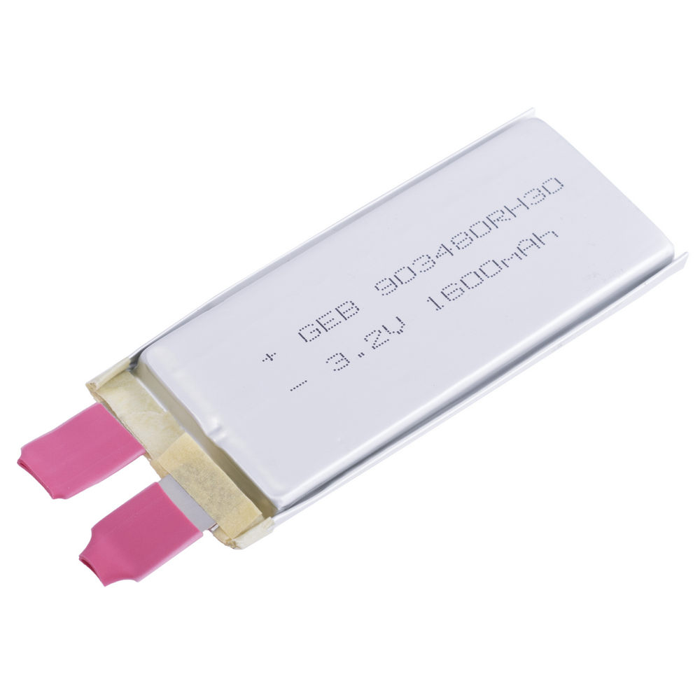 LiFePO4 1,6Ah, 3,2V, 9х34х80mm GEB акумулятор літій-залізо-фосфатний 903480RH30 30C LiFePO4 1,6Ah, 3,2V, 9х34х80mm GEB акумулятор літій-залізо-фосфатний 903480RH30 30C