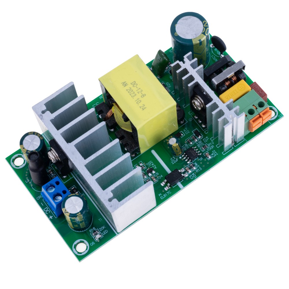 Блок живлення що вбудовується відкритий 96W 12V DC-12V-8