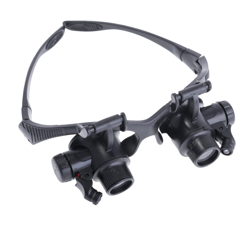 9892GJ Лупа-очки бинокулярная с LED подсветкой, 10X 15X 20X 25Х (Magnifier) 9892GJ Лупа-очки бинокулярная с LED подсветкой, 10X 15X 20X 25Х (Magnifier)
