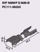 R / P NMWP II 06M-B Pn. PC111-06020 Clamp corrugations for the fork, Furukawa