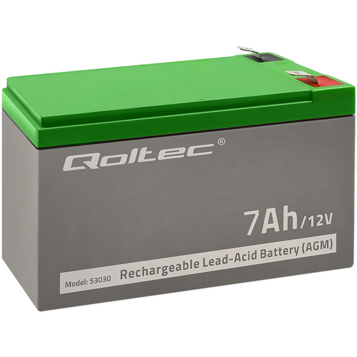Акумулятор 12V 7Ah свинцево-кислотний AGM (53030)