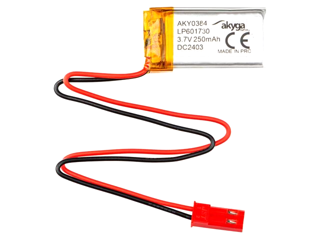 LiPo 250 mAh, 3,7V, 6x17x30  акумулятор літій-полімерний ACCU-AKY0384 AKYGA BATTERY