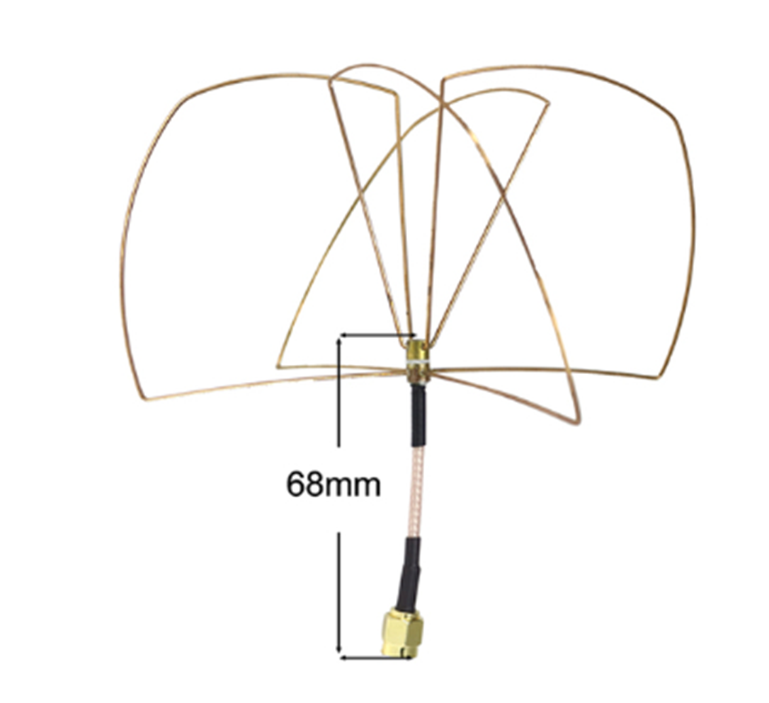 Антена з круговою поляризацією 1.2GHz 4 Leaf Antenna Circular Polarized SMA male Антена з круговою поляризацією 1.2GHz 4 Leaf Antenna Circular Polarized SMA male