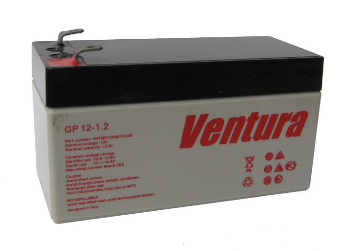 Акумулятор 12V 1,2Ah свинцево-кислотний AGM (GP12-1.2 12В)