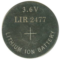 Li-Ion 150mAh, 3,7V, 2477 Great Power літій-іонний акумулятор LIR2477